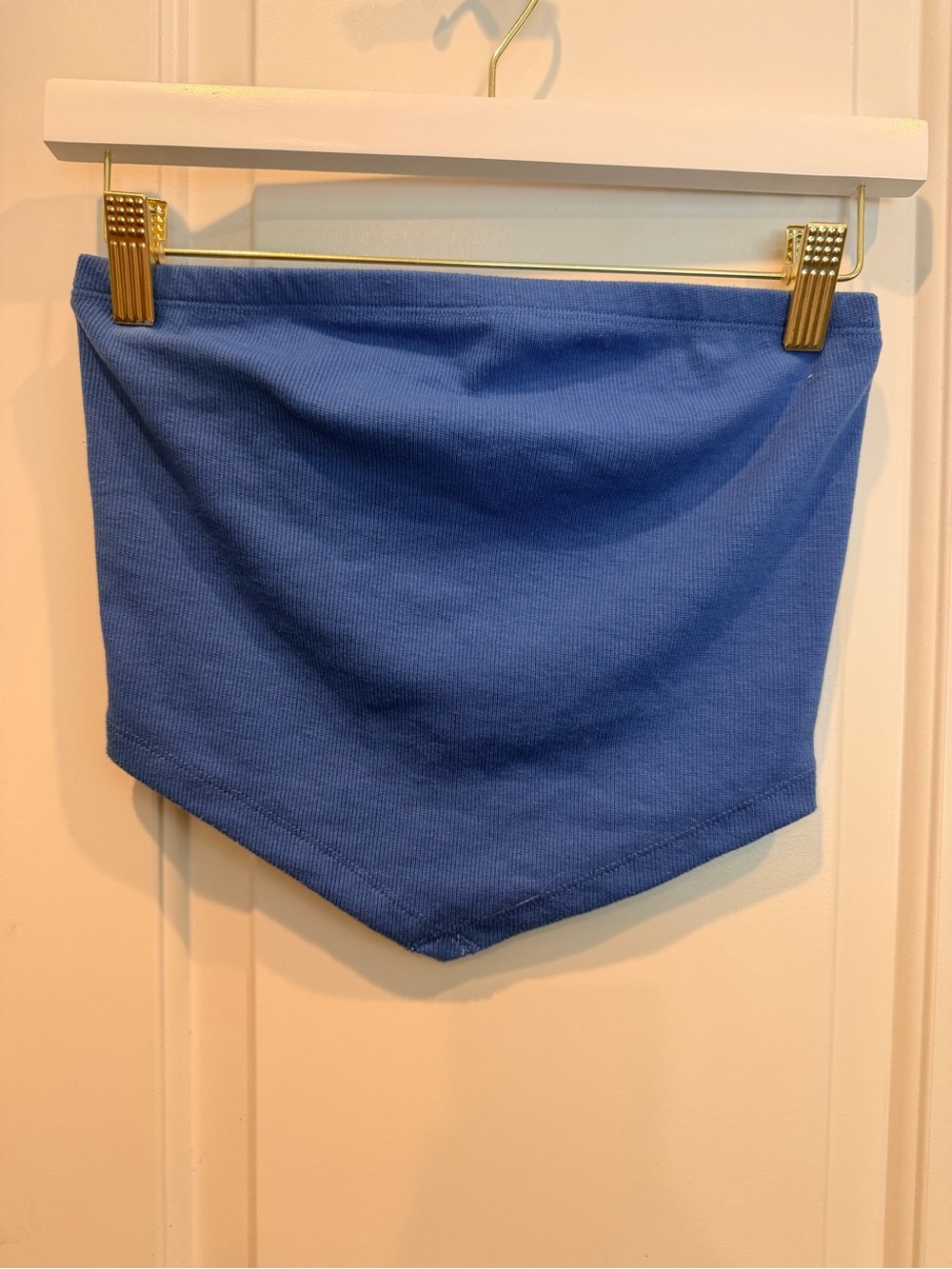 Signature8 Blue Ribbed Tube Top